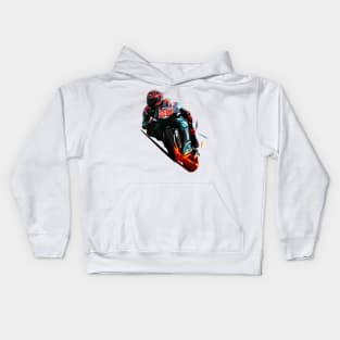 Fabio Quartararo Low Poly Kids Hoodie